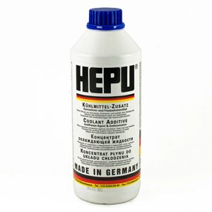 Антифриз HEPU G11 синє паковання 1,5 л P999 (Німеччина) концентрат 1:1