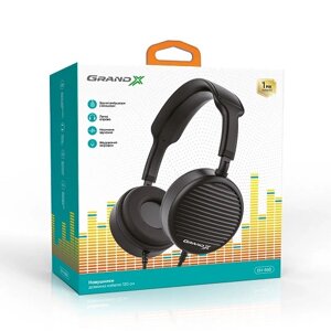 Навушники закриті із мікрофоном Grand-X EH-86B Black