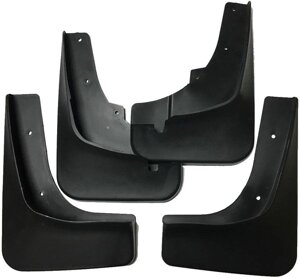 Бризковики для Mitsubishi Outlander XL 2007-2012 (повний кт 4 шт) під стандартний поріг