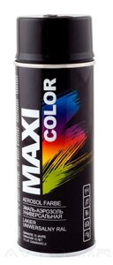 Акрилова фарба чорна глянсова Maxi Color RAL9005 400 мл.