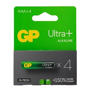 Батарейка GP ULTRA PLUS ALKALINE 1.5V 24AUP21-SB4 лужна, LR03 AUP, AAA