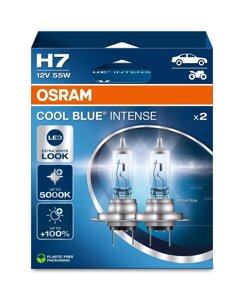 Комплект галогенових ламп Osram H4 12 V 60 W P43t Cool Blue Intense Next Gen +100% 2 шт (64193CBN-HCB)