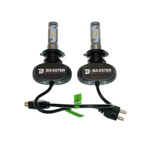 Комплект LED ламп BAXSTER S1 H7 5000K 4000lm з радіатором