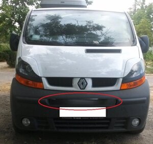 Зимова накладка (глянсова) Opel Vivaro/Renault Trafic 2001-2006 (середня)