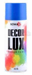 Акрилова фарба небесно-синя NOWAX Decor Lux RAL 5015 (450 мл. аерозоль) NX48032
