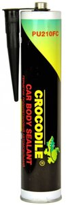 Герметик автомобільний поліуретановий чорний Crocodile Car Body Sealant (упаковка 310мл) PU210FC