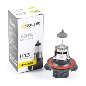 Автомобильная лампа H13 12V 60/55W P26.4t Solar Starlight+30% (1218)