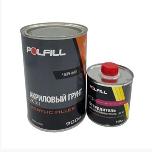 Polfill Грунт акриловий Polfill 5:1 Eco 0.75l чорний+зат. 0,15l
