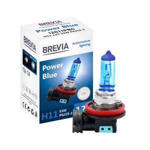 Автолампи H11 12V 55W PGJ19-2 Brevia Power Blue 4200K (Південна Корея)