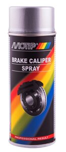 Фарба для суппортів срібляста MOTIP Brake Caliper термостійка (аерозоль 400мл). 04096