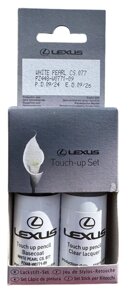 Оригинальная краска 077 для Lexus комплект краска с лаком 18мл PZ448-W0771-09