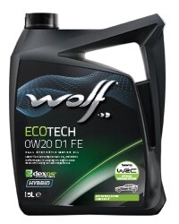 Синтетичне масло Wolf Ecotech 0W20 D1 FE 5 літрів