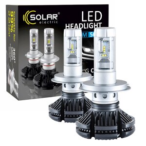 Автолампи світлодіодні Solar LED H4 12/24 V 6000 K 6000 Lm 50 W (комплект 2шт) 8804