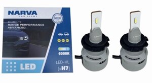 Комплект світлодіодних ламп NARVA H7 Range Power Advanced +100% 6000K 12/24V (181838100)