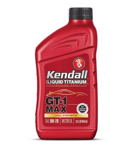 Масло Kendall GT-1 Max Motor Oil with Liquid Titanium 5W-20 946мл.