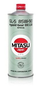 Масло трансмиссионное Mitasu Gear Oil GL-5 85W-90 LSD 1 литр