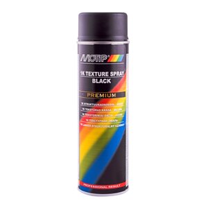 Аерозольна емаль однокомпонентна текстурна для пластику MOTIP 1K Texture Spray Black (аерозоль 500 мл)