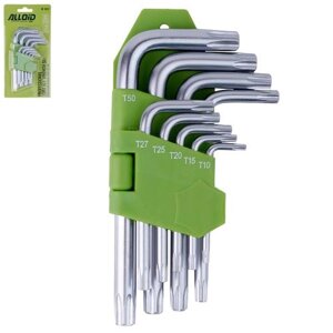 Alloid. Набір ключів вигнутих TORX. 9 передмістя. T10 -T50. (НТ-0912)