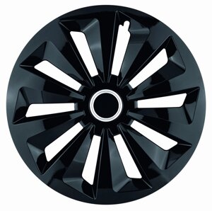 Ковпаки колісні радіус R15 Fox Black комплект 4 шт Jestic