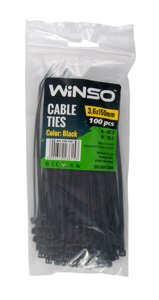Хомути пластикові Winso Cable Ties (упаковка 100шт) 3.6х150
