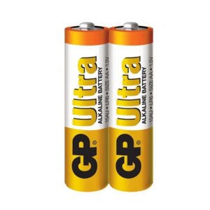 Батарейка GP ULTRA ALKALINE 1.5V 15AU21-S2 лужна, LR6, пвх плівка 2 штуки в упаковці