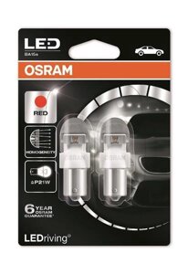 Автолампи Osram LEDriving P21W LED PR21W LED 12V 2W BA15S (7556R-02B)