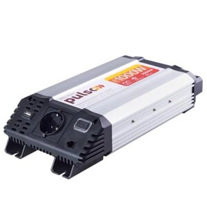 Преобраз. напруги PULSO/IMU-1020/12V-220V/1000W/USB-5VDC2.0A/мод. хвиля/клеми