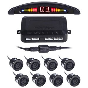 Парктронік Pulso LP-10180/LED/8 датчиків D=22mm/конектор/black