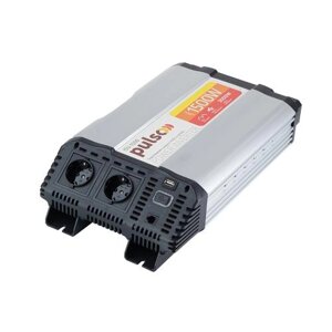 Преобраз. напруги PULSO/ISU-1500/12V-220V/1500W/LCD/USB-5VDC2.0A/син. хвиля/клеми