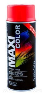 Акрилова фарба Maxi Color RAL3020 колір: червоний 400 мл.