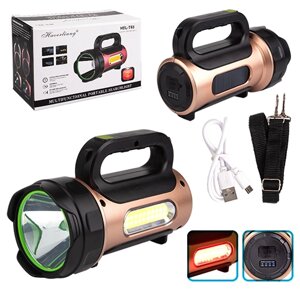 Ліхтар переносний T93-LED+COB (white+red), power bank, Li-Ion акум., Сонячна батарея, ЗУ microUSB, Box