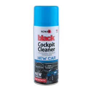 Поліроль для панелі приладів Nowax Black Cockpit Cleaner аерозоль 450мл (США) New Car