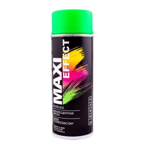 Эмаль аэрозольная флуоресцентная Maxi Color (400мл) Зеленый