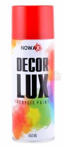 Акрилова фарба червона Nowax Decor Lux (аерозоль 450 мл.) NX48022