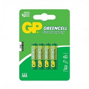 Батарейка GP GREENCELL 1.5V сольова 24G-U4, R03, ААA (4891199000478)