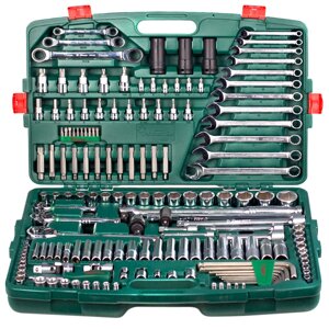 Набор инструмента HANS 163 предмета 1/4", 3/8",1/2" (6 гран.) (ТК-163)