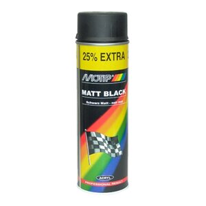 Фарба чорна матова Motip Matt Black (аерозоль 500мл.) 04006IG Нідерланди