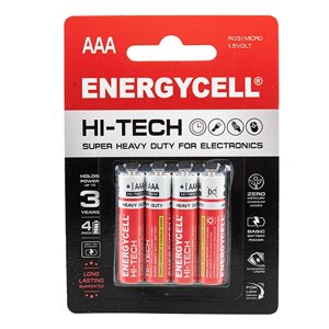 Батарейка ENERGYCELL EN24HT-B4 1.5V сольова R03, ААA4 BLISTER PK