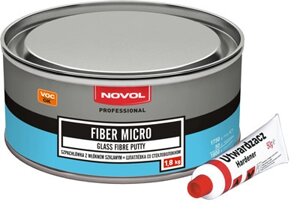 Шпатлевка Novol Fiber Micro усилена скловолокном 5000 грамів (1231) 1000