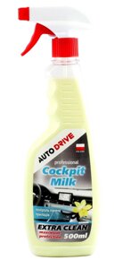 Поліроль-молочко для панелі приладів Auto Drive Cockpit Milk Ваніль 500мл AD0052