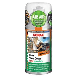 Очисник кондиціонера антибактеріальний 100 мл SONAX Klima Power Cleaner Air Aid — Havana Love (323800)