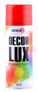 Акрилова фарба рубіново червона NOWAX Decor Lux RAL 3003 (450 мл.) аерозоль