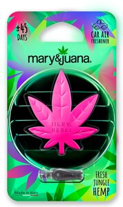 Ароматизатор Little Joe Mary&Juana Clip Pink Fresh Jungle Hemp (MJ004) Італія