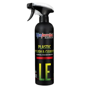 Поліроль-очисник пластику (ваніль) 500 мл ekokemika black line plastic polishcleaner «vanilla»780538)