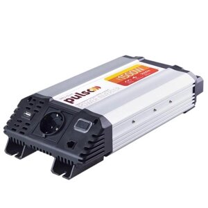 Преобраз. напруги PULSO/IMU-1524/24V-220V/1500W/USB-5VDC2.0A/мод. хвиля/клеми