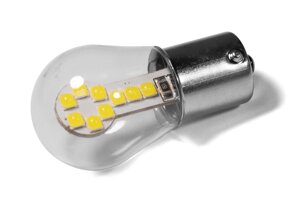 Світлодіодна лампа StarLight T25 18 діодів SMD 3030 12V 1.5W WHITE в скляній колбі