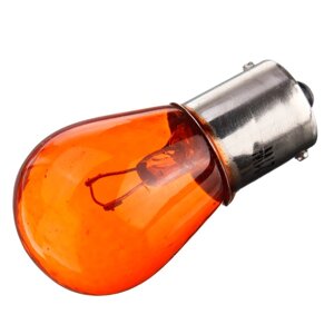 Вказівна лампа розжарювання Китай PY21W 12V 21W BA15S AMBER латун. цоколь