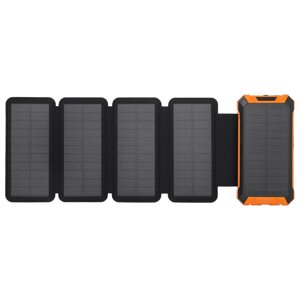 УМБ PowerBank із сонячною панеллю, повербанк КВАНТ WSC33/4 20000mAh + 4 panels