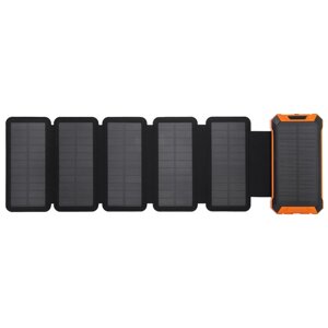 УМБ PowerBank із сонячною панеллю, повербанк КВАНТ WSC33/5 20000mAh + 5 panels