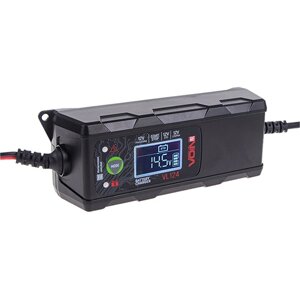 Зарядний пристрій VOIN VL-124 12V/4A/3-120AHR/LCD/імпульсне